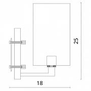 Настенный светильник Divinare Porta 5933/01 AP-1 цвет плафона/подвески Бежевый, цвет арматуры Черный-4