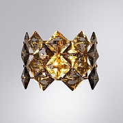 Настенный светильник Divinare Rosalinda 7204/17 AP-2 цвет плафона/подвески Светло-серый, цвет арматуры Латунь-1