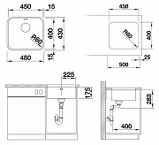 Кухонная мойка Blanco Supra 450-U 518203 Нержавеющая сталь полированная-5