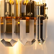 Настенный светильник Divinare Tenerife 7136/18 AP-1 цвет плафона/подвески Прозрачный, цвет арматуры Бронза-2