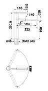 Смеситель для кухни Blanco Linee-S 518438 Антрацит Хром-2