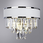 Настенный светильник Artelamp Diadem A1002AP-2CC цвет плафона/подвески Белый, Прозрачный, цвет арматуры Хром-1