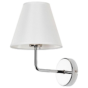 Настенный светильник Artelamp Elba A2581AP-1CC цвет плафона/подвески Белый, цвет арматуры Хром