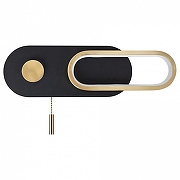 Настенный светильник Artelamp Lucas A2602AP-10BK цвет плафона/подвески Золото, цвет арматуры Черный