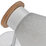 Настенный светильник Artelamp Tyler A1031AP-1WH цвет плафона/подвески Прозрачный, цвет арматуры Белый-2