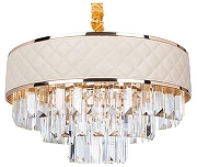 Люстра Artelamp Annabelle A1008LM-6GO цвет плафона/подвески Бежевый, Прозрачный, цвет арматуры Золото