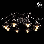 Люстра Artelamp Grazioso A4577PL-8CK цвет плафона/подвески Прозрачный, цвет арматуры Золото, Коричневый-2