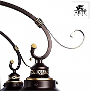 Люстра Artelamp Grazioso A4577PL-8CK цвет плафона/подвески Прозрачный, цвет арматуры Золото, Коричневый-3
