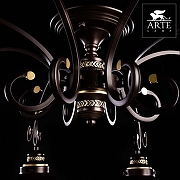 Люстра Artelamp Grazioso A4577PL-8CK цвет плафона/подвески Прозрачный, цвет арматуры Золото, Коричневый-4