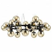 Люстра Artelamp Bolla A1664SP-25BK цвет плафона/подвески Оранжевый, цвет арматуры Черный