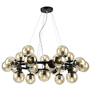 Люстра Artelamp Bolla A1664SP-25BK цвет плафона/подвески Оранжевый, цвет арматуры Черный-1