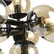 Люстра Artelamp Bolla A1664SP-25BK цвет плафона/подвески Оранжевый, цвет арматуры Черный-3