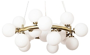 Люстра Artelamp Bolla-p1ccolo A3988SP-20AB цвет плафона/подвески Белый, цвет арматуры Бронза
