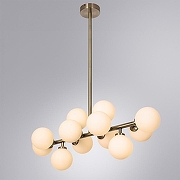 Люстра Artelamp Bolla-p1ccolo A3988SP-12AB цвет плафона/подвески Белый, цвет арматуры Бронза-1