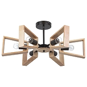 Люстра Artelamp Brussels A8030PL-6BK цвет плафона/подвески Бежевый, цвет арматуры Коричневый, Черный-1