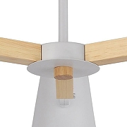 Люстра Artelamp Oscar A7141PL-3WH цвет плафона/подвески Белый, цвет арматуры Белый, Коричневый-3