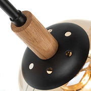 Люстра Artelamp Oxford A2716PL-8BK цвет плафона/подвески Коньячный, цвет арматуры Коричневый, Черный-3