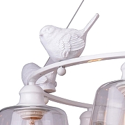 Люстра Artelamp Passero A4289LM-6WH цвет плафона/подвески Прозрачный, цвет арматуры Белый-4