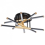 Люстра Artelamp Fernando A2199PL-5BK цвет плафона/подвески Черный, Золото, цвет арматуры Черный