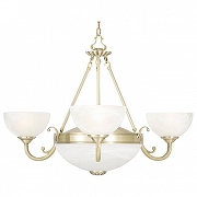 Люстра Artelamp W1ndsor A3777LM-3-2AB цвет плафона/подвески Белый, цвет арматуры Бронза