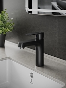 Смеситель для раковины Orange OneLife P07-021b Черный матовый-1