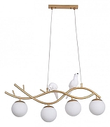 Люстра Artelamp Eltanin A3422SP-4GO цвет плафона/подвески Белый, цвет арматуры Золото-1