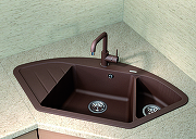 Кухонная мойка Florentina Веста-1005 20.285.E1005.107 Песочная-1