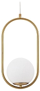 Подвесной светильник Artelamp Mat1sse A7745SP-1AB цвет плафона/подвески Белый, цвет арматуры Бронза