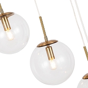 Люстра Artelamp Volare A1900SP-8AB цвет плафона/подвески Прозрачный, цвет арматуры Бронза-2