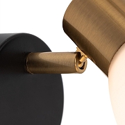 Настенный светильник Artelamp Falena A3117AP-1BK цвет плафона/подвески Белый, цвет арматуры Бронза, Хром-2