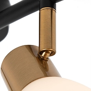 Потолочный светильник Artelamp Falena A3117PL-4BK цвет плафона/подвески Белый, цвет арматуры Бронза, Хром-2