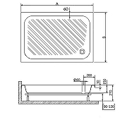 Акриловый поддон для душа RGW Acrylic B/CL-S 120x90 16180292-51 Белый-12