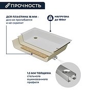 Акриловый поддон для душа RGW Acrylic B/CL-S 100x80 16180280-51 Белый-7