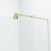 Душевая перегородка Niagara Nova 90 NG-642-90GOLD профиль Холодное золото стекло прозрачное-2