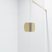 Душевая перегородка Niagara Nova 90 NG-642-90GOLD профиль Холодное золото стекло прозрачное-3