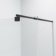 Душевая перегородка Niagara Nova 120 NG-682-12BLACK профиль Черный стекло прозрачное-2