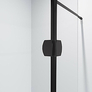 Душевая перегородка Niagara Nova 120 NG-682-12BLACK профиль Черный стекло прозрачное-3