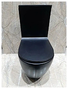 Унитаз компакт CeramaLux 2166MB Черный матовый с бачком и сиденьем Микролифт-2