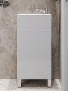 Тумба с раковиной Orange Мини 40 R Mini2-40TUW+Ra Белый-5