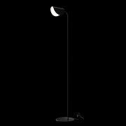 Торшер Maytoni Modern Mollis MOD126FL-01B цвет плафона/подвески Белый, Черный, цвет арматуры Черный-1