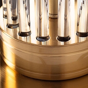 Настольная лампа Artelamp Matar A4027LT-1PB цвет плафона/подвески Бежевый, цвет арматуры Медь, Прозрачный-4