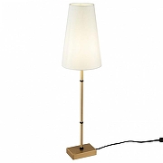 Настольная лампа Maytoni Zaragoza H001TL-01BS цвет плафона/подвески Белый, цвет арматуры Латунь-1