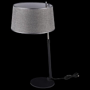 Настольная лампа Maytoni Bergamo MOD613TL-01B цвет плафона/подвески Светло-серый, цвет арматуры Хром, Черный-4