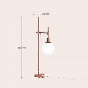 Настольная лампа Maytoni Erich MOD221-TL-01-G цвет плафона/подвески Белый, цвет арматуры Золото-2