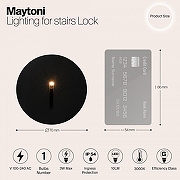 Подсветка для лестниц Maytoni Outdoor Lock O014SL-L3B3K цвет арматуры Черный-7