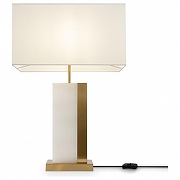 Настольная лампа Maytoni B1anco Z031TL-01BS цвет плафона/подвески Белый, цвет арматуры Белый, Золото