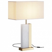 Настольная лампа Maytoni B1anco Z031TL-01BS цвет плафона/подвески Белый, цвет арматуры Белый, Золото-1