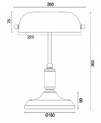 Настольная лампа Maytoni Kiwi Z153-TL-01-BS цвет плафона/подвески Зеленый, цвет арматуры Желтый-7