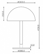 Настольная лампа Maytoni Ray Z012TL-L8B3K цвет плафона/подвески Черный, цвет арматуры Черный-6