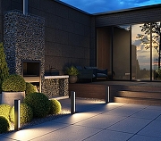 Ландшафтный светильник Maytoni Hof O422FL-L12GF цвет плафона/подвески Белый, цвет арматуры Графит-9